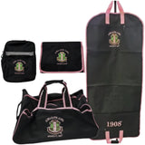 Buffalo Dallas Alpha Kappa Alpha 4 Piece Travel Bag Bundle [Black]