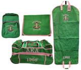 Buffalo Dallas Alpha Kappa Alpha 4 Piece Travel Bag Bundle [Green]