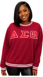 Buffalo Dallas Delta Sigma Theta Chenille Crewneck Sweatshirt [Red]