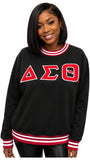 Buffalo Dallas Delta Sigma Theta Chenille Crewneck Sweatshirt [Black]