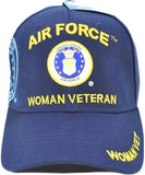 Air Force Woman Vet Shadow Ladies Cap [Navy Blue]