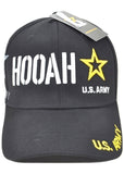 U.S. Army New Star Hooah C1223 Shadow Mens Cap [Black]