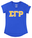Big Boy Sigma Gamma Rho Divine 9 S3 V-Neck Tee [Royal Blue]