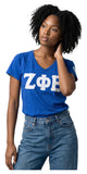 Big Boy Zeta Phi Beta Divine 9 S3 V-Neck Tee [Royal Blue]
