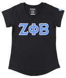 Big Boy Zeta Phi Beta Divine 9 S3 V-Neck Tee [Black]