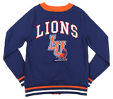 Big Boy Headgear Langston Lions S12 Womens Cardigan [Navy Blue]