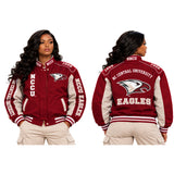 Buffalo Dallas North Carolina Central Eagles Unisex Adult Racing Jacket [Maroon]