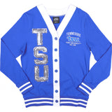 Big Boy Headgear Tennessee State Tigers S8 Sequin Womens Cardigan [Royal Blue]