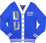 Big Boy Headgear Dillard Bleu Devils S8 Sequin Womens Cardigan [Royal Blue]