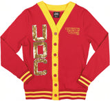 Big Boy Headgear District Of Columbia Firebirds S8 Sequin Womens Cardigan [Crimson]