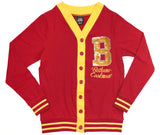 Big Boy Headgear Bethune-Cookman Wildcats S7 Sequin Letter Womens Cardigan [Maroon]