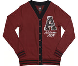 Big Boy Headgear Alabama A&M Bulldogs S7 Sequin Letter Womens Cardigan [Maroon]