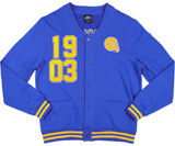 Big Boy Headgear Albany State Golden Rams S3 Chenille Year Mens Cardigan [Royal Blue]