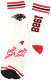 Big Boy Headgear Clark Atlanta Panthers S7 Mens Socks [White]