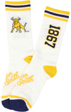 Big Boy Headgear Johnson C. Smith Golden Bulls S7 Mens Socks [White]
