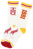 Big Boy Headgear Tuskegee Golden Tigers S7 Mens Socks [White]