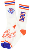 Big Boy Headgear Savannah State Tigers S7 Mens Socks [White]