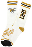 Big Boy Headgear Alabama State Hornets S7 Mens Socks [White]