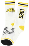 Big Boy Headgear Bowie State Bulldogs S7 Mens Socks [White]