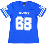 Big Boy Headgear Hampton Pirates S2 Womens Football Jersey Tee [Royal Blue]