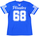 Big Boy Headgear Hampton Pirates S2 Womens Football Jersey Tee [Royal Blue]