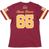 Big Boy Headgear Shaw Bears S2 Womens Football Jersey Tee [Crimson]