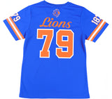 Big Boy Headgear Florida Memorial Lions S2 Womens Football Jersey Tee [Royal Blue]