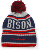 Big Boy Howard Bison S51 Mens Cuff Beanie Cap with Ball [Navy Blue]