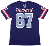 Big Boy Headgear Howard Bison S2 Womens Football Jersey Tee [Navy Blue]