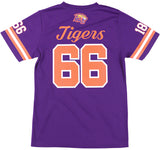 Big Boy Headgear Edward Waters Tigers S2 Womens Football Jersey Tee [Purple]