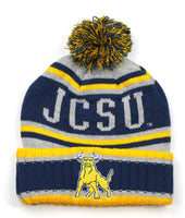 Big Boy Johnson C. Smith Golden Bulls S251 Beanie With Ball [Navy Blue]