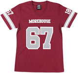Big Boy Headgear Morehouse Maroon Tigers S2 Womens Football Jersey Tee [Maroon]