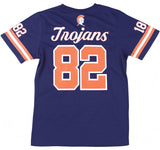 Big Boy Headgear Virginia State Trojans S2 Womens Football Jersey Tee [Navy Blue]