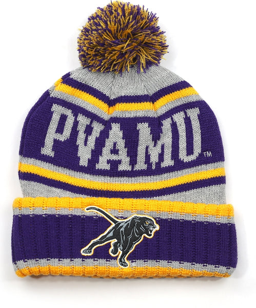 Big Boy Prairie View A&M Panthers S251 Beanie With Ball [Purple]