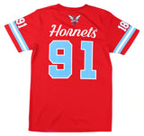 Big Boy Headgear Delaware State Hornets S2 Womens Football Jersey Tee [Red]