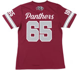 Big Boy Headgear Virginia Union Panthers S2 Womens Football Jersey Tee [Maroon]