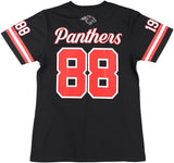 Big Boy Headgear Clark Atlanta Panthers S2 Womens Football Jersey Tee [Black]