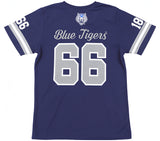 Big Boy Headgear Lincoln Blue Tigers S2 Womens Football Jersey Tee [Navy Blue]