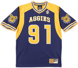 Big Boy Headgear North Carolina A&T Aggies S16 Mens Football Jersey [Navy Blue]