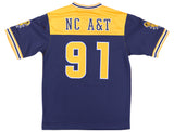 Big Boy Headgear North Carolina A&T Aggies S16 Mens Football Jersey [Navy Blue]