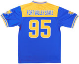 Big Boy Headgear Fort Valley State Wildcats S16 Mens Football Jersey [Royal Blue]