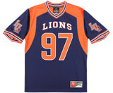 Big Boy Headgear Langston Lions S16 Mens Football Jersey [Navy Blue]