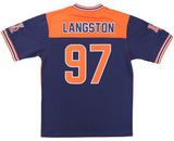 Big Boy Headgear Langston Lions S16 Mens Football Jersey [Navy Blue]