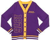 Big Boy Headgear Prairie View A&M Panthers S12 Womens Cardigan [Purple]