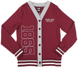 Big Boy Headgear Virginia Union Panthers S12 Womens Cardigan [Maroon]