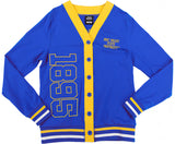 Big Boy Headgear Fort Valley State Wildcats S12 Womens Cardigan [Royal Blue]