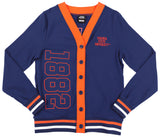 Big Boy Headgear Virginia State Trojans S12 Womens Cardigan [Navy Blue]