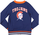 Big Boy Headgear Virginia State Trojans S12 Womens Cardigan [Navy Blue]