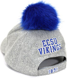 Big Boy Elizabeth City State Vikings S148 Ladies Pom Pom Cap [Grey]