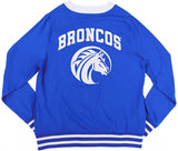 Big Boy Headgear Fayetteville State Broncos S12 Womens Cardigan [Royal Blue]